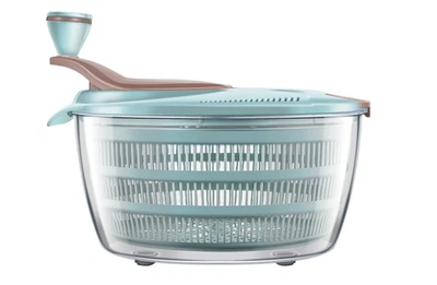Brigii Salad Spinner, 4.24 Quart Lettuce Spinner with Double Drainage Holes