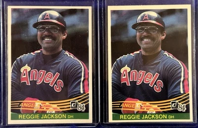 Lote de tarjetas de béisbol Reggie Jackson 1980 Topps 230 1984 Donruss Yankees A's Angels Foto 1 de 4