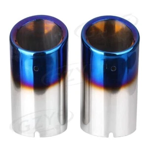 2x Silenciador escape moto cromo audi q5 09-13 audi a4 sedán b8 08-2013 - Imagen 1 de 8