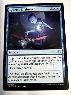 MTG Magic The Gathering Commander 2018 Reverse Engineer Uncommon LP - Image 1 of 2