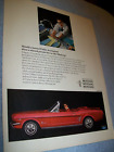 1966 Ford Mustang convertible - A harried Public Accountent - large color ad