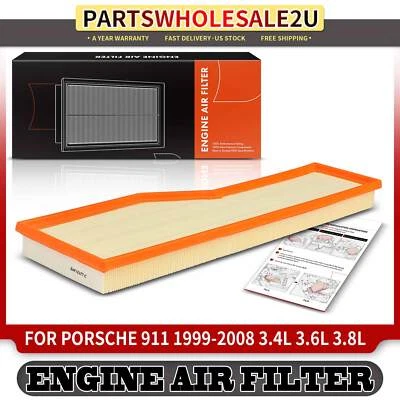 Filtro de aire del motor para Porsche 911 1999 2000-2008 H6 3,4 L 3,6 L 3,8 L 99711013200 Foto 1 de 4