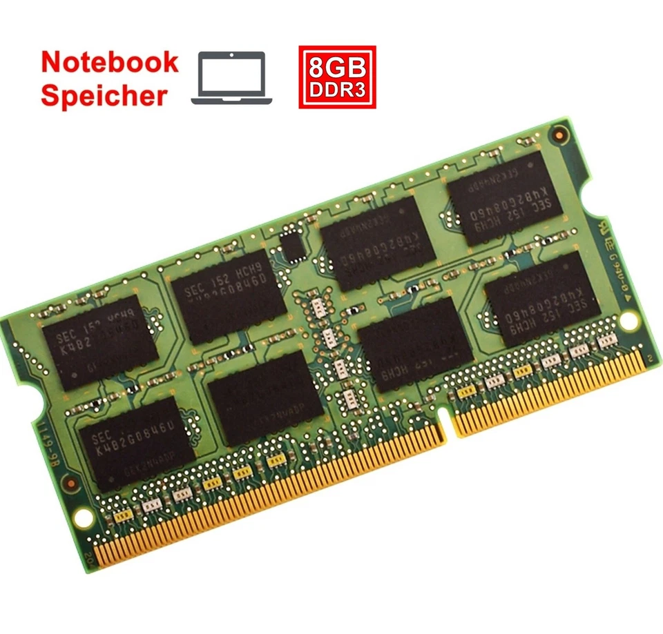 8GB PC3L-12800S 2Rx8 Notebook Laptop Speicher Ram #4152 - Bild 1 von 1