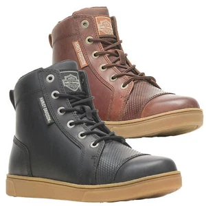 Mens Harley Davidson Breman 4.5" CE Lace Up Riding Biker Ankle Boots Sizes 6-12 - Picture 1 of 6