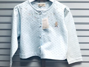 PETER RABBIT Childs Cardigan Age 6+ Girls Blue Buttoned Top IVY HOUSE - Picture 1 of 6