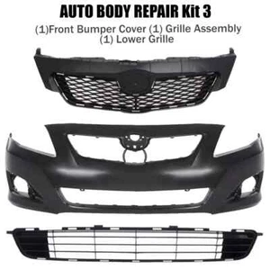 Front Bumper Cover Fascia & Grille Assembly For 2009-2010 Toyota Corolla - Picture 1 of 13
