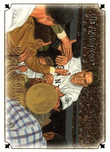 2007 Upper Deck Masterpieces #3 Bobby Thomson Green Linen Near Mint