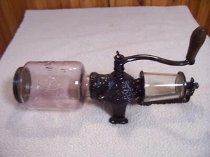 Arcade Crystal # 3 Wall Mount Coffee Grinder-Catch cup not original.- VG Cond - Picture 1 of 9