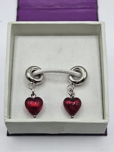 Vorrechte Sterlingsilber Perle Herz Hänger Charms - Bild 1 von 3