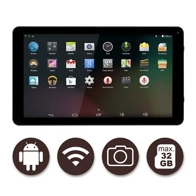 10 Zoll Denver Tablet PC 10.1" Android 8.1 GO WLAN 1,2 Ghz MicroSD Kamera WiFi - Bild 1 von 3