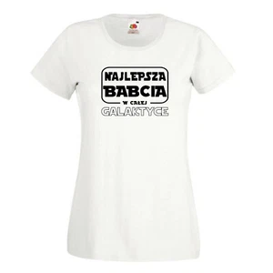 Najlepsza Babcia w Galaktyce koszulka T-Shirt Polska PL prezent dla dzien babci - Bild 1 von 4