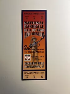 BILL MAZEROSKI Signed Complimentary Baseball HOF Baseball Game @Doubleday Field - Picture 1 of 2