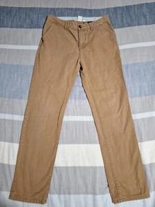 H&M LOGG Label Of Graded Goods Youth Boys Brown Khaki Pants 12-13 28x27 - Picture 1 of 13