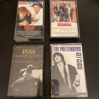TESTED cassette tapes lot 80s WHAM INXS SCANDAL THE PRETENDERS VG+ - Image 1 of 4