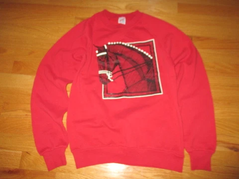 Vintage Engaged HORSE Light Flexed Collected Relaxed MED Sweatshirt HORSE RACING Cover