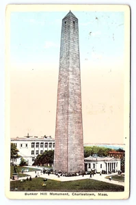 Postal de colección Massachusetts, monumento Bunker Hill, Boston, MA. antiguo c1917 - Imagen 1 de 3