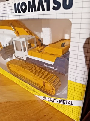 Excavadora de metal fundido a presión Joal Komatsu 1:32 PC400LC-5 (versión 186) de colección de los años 90 Foto 1 de 4