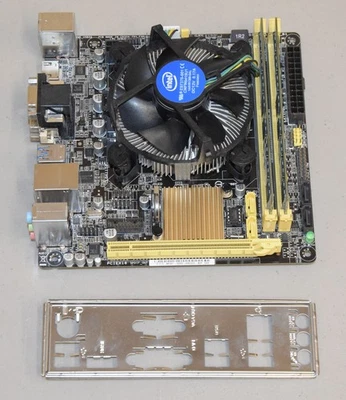ASUS H81I-PLUS/CSM ITX Motherboard CPU Combo i7-4790T 2.7GHz 16GB DDR3 IO Shield - Image 1 of 4