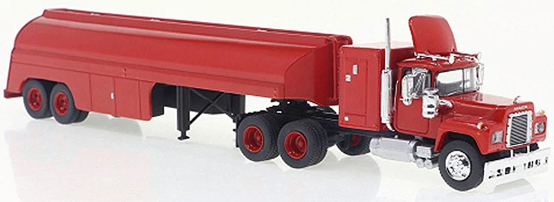 Brekina 85814 1/87 1966 Mack RS700 Blue Diecast Semi - Image 1 of 1
