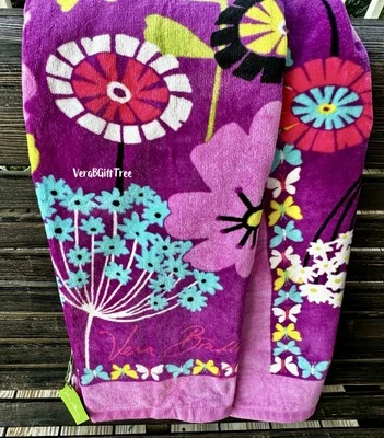 Vera Bradley FLUTTERBY Beach Towel RARE BUTTERFLY Oversized SOFT Pool Lake NWT - Image 1 of 4