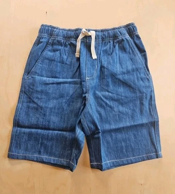 NWT Hanna Andersson CHAMBRAY SHORTS 130 8 $46 - Image 1 of 3