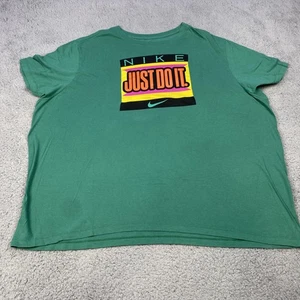 Nike Shirt Mens 3XL Green The Nike Tee Just Do It Back Graphic Crewneck - Picture 1 of 5