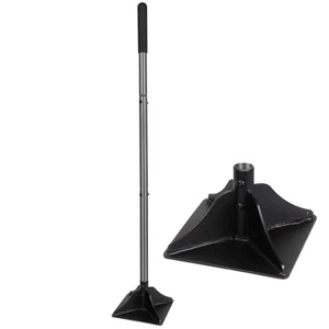 Stahl Tamper mit 48 Zoll Griff 8"x8" Garten Gummigriff für Arbeit sparen alle... - Bild 1 von 7