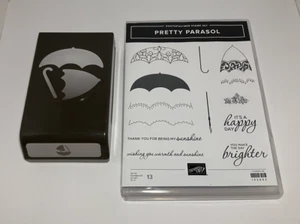 STAMPIN UP Pretty Parasol Photopolymer Stempel & Stanzset 152663 NEU - Bild 1 von 5