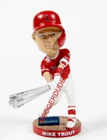 *PRESALE* LA ANGELS MIKE TROUT SILVER SLUGGER BOBBLEHEAD 9/15/23 Cover
