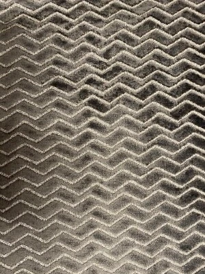 Остатки дизайнерской ткани 1/4 ярда розничная цена более $75 за ярд, серый пламенный шов - Изображение 1 из 3