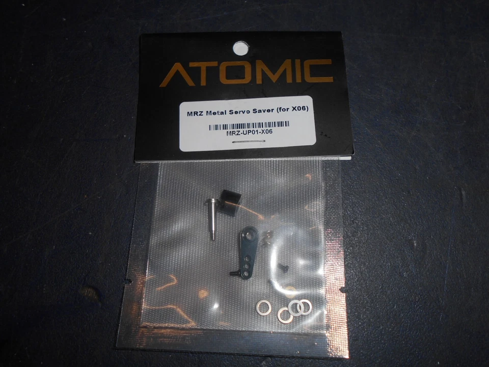 Atomic 1/28 scale RC Car Part No MRZ-UP01-X06 MRZ Metal servo saver (for X06) - Image 1 of 1