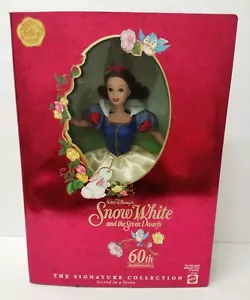 DISNEY SNOW WHITE DOLL 60TH ANNIVERSARY SIGNATURE COLLECTION MATTEL NIB - Picture 1 of 3