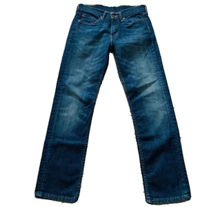 Pantalones de mezclilla ajustados para hombre Levi 514 para niños con cremallera oscura pierna recta mosca 29 X 30 - Imagen 1 de 9
