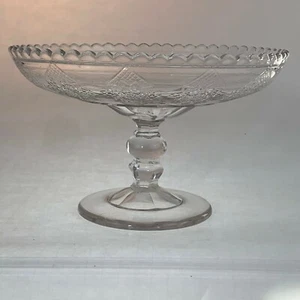 Schönes 1880er Gänseblümchen Medaillon / Sunburst Medallion EAPG Kompott unbekannter Hersteller - Bild 1 von 9