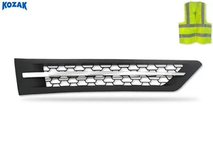 Side Hood Vent Black with Chrome Stripe (Right) Freightliner Cascadia 2018+ - Picture 1 of 8