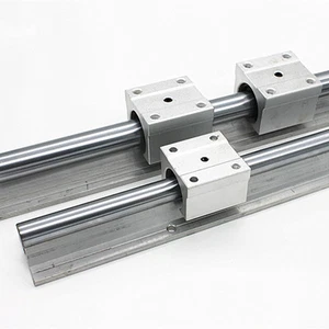 2X SBR25 550mm LINEAR RAIL25MM fully suppoeted SHAFT ROD + 4 SBR25UU Block - Picture 1 of 2