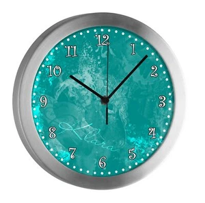 Kinderuhr mit Namen Kinder Funkuhr leise Wanduhr Kinderzimmer Uhr Traum - Bild 1 von 6