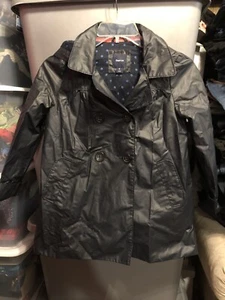 Gap Kids hooded rain coat size 8 navy blue - Picture 1 of 4