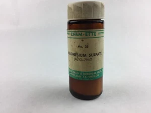 Vintage Magnesium Sulfate No 25 Pharmacy Medicine Bottle NW Drug Chemical Sales - Picture 1 of 3