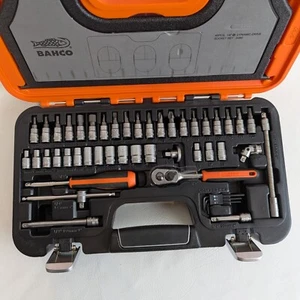 BAHCO S460 1/4" Square Drive Socket Set – Professional 46-Piece Kit #66389 - Picture 1 of 4