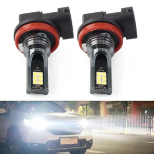 PairH11 LED Lamp Super Bright Bulbs White Light Lamp Fit Car - Picture 1 of 13