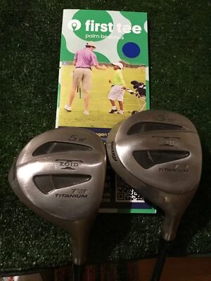 Mizuno T-Zoid T-3 Titanium 3-5 Woods Set Regular Graphite Shafts - Image 1 of 4