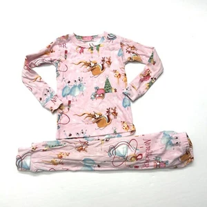 Books To Bed Pink The Nutcracker Christmas Ballet Pajamas Set Girls Size 4 Pink - Picture 1 of 3