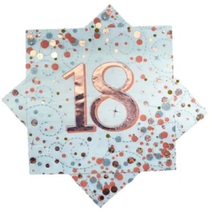 18th Birthday Celebration Sparkling Fizz Luncheon Napkins Serviettes Pkt 16 - Picture 1 of 1