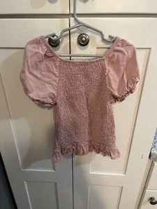Girls BTween Mauve Pink Blouse Size 8 - Picture 1 of 3