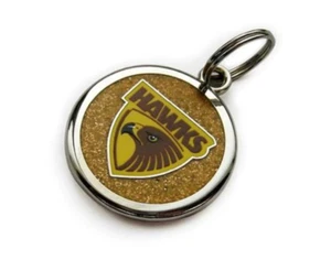 Hawthorn Hawks Official AFL Novelty Metal Pet Dog Cat Tag 2.5cm Engravable Disc - Picture 1 of 1