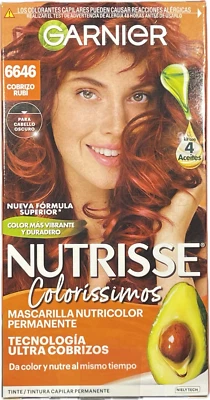 Garnier краска для волос Nutrisse оттенок 6646. Краска для волос Ruby Copper (COBRIZO RUBI). - Изображение 1 из 4