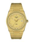 New Tissot Prx T137.410.33.021.00  Men's  40mm Gold Dial 100% New With Box