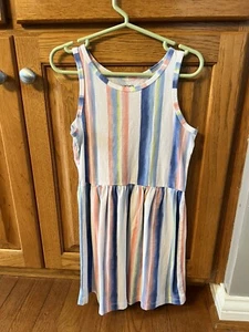 Carter’s Girls Sleeveless Dress Vertical Stripes 6/6X - Picture 1 of 2