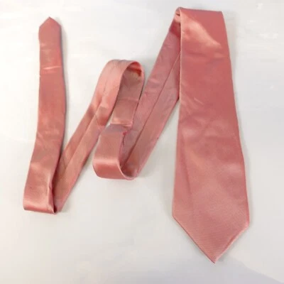 Gravata masculina laranja pêssego sólida fantasia noivo cetim granada EUA POLO ASSN - Imagem 1 de 4